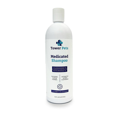 Champú Chlorhexidine 2% & Ketoconazole 1% - Tower Pets - Línea del Exclusiva